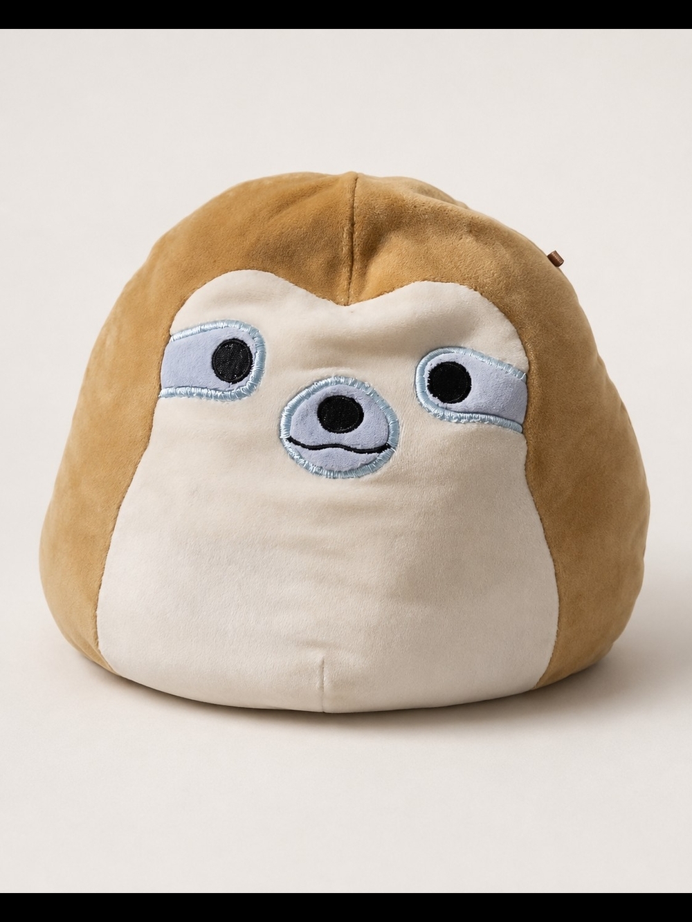 Squishmallows Plush Sloth Pillow - Brown, Cream, Light Blue